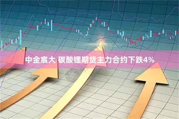 中金宸大 碳酸锂期货主力合约下跌4%